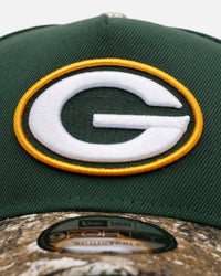 New Era Green Bay Packers 'Realtree Visor' 9FORTY A-Frame Snapback Official Team Color