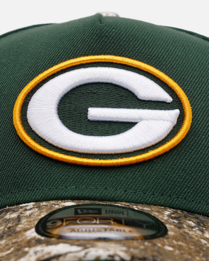 New Era Green Bay Packers 'Realtree Visor' 9FORTY A-Frame Snapback Official Team Color