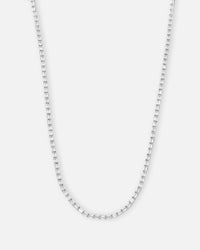 Saint Morta Landscape Baguette Chain Iced White Gold