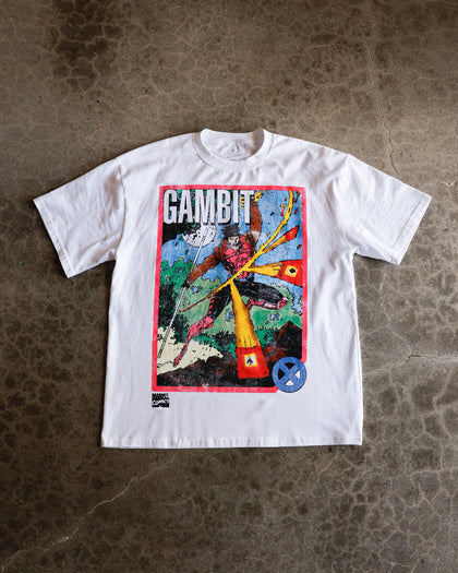 73Studio Marvel X-Men Gambit Vintage T-Shirt White