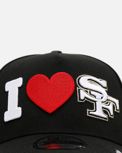 New Era San Francisco 49ers 'Love' 9FORTY A-Frame Snapback Black