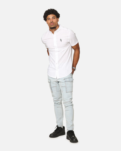 Saint Morta Alpha Homora Slimfit Shirt White/White