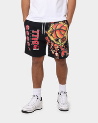 Starter Slamming Track Shorts Washed Black