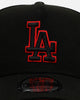 New Era Los Angeles Dodgers 'Easy Black And Scarlet' 9FORTY A-Frame Snapback Black/Scarlet