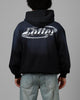 Loiter Chrome Logo Zip Hoodie Vintage Black