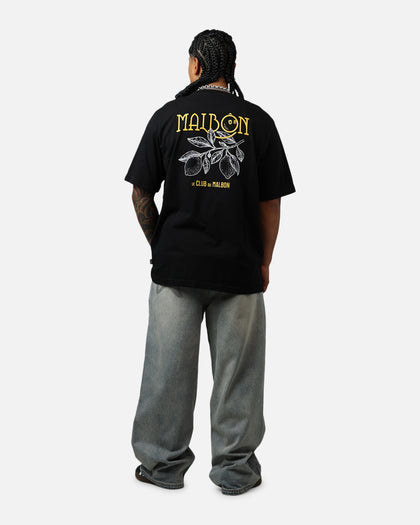Malbon Citron Pocket T-Shirt Black