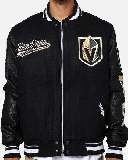 Pro Standard Vegas Golden Knights Wool Varsity Jacket Black