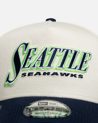 New Era Seattle Seahawks "NFL 26 AU Two Tone Chrome" 9Forty A-Frame Snapback Official Team Colours