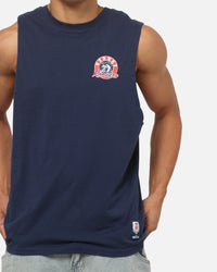 Bleacher Athletic Sydney Roosters NRL Adult Muscle T-Shirt Navy
