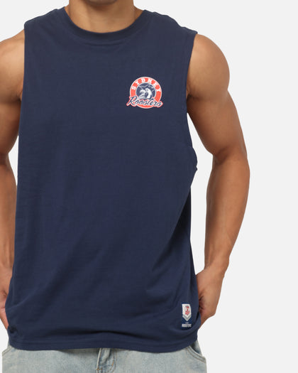Bleacher Athletic Sydney Roosters NRL Adult Muscle T-Shirt Navy