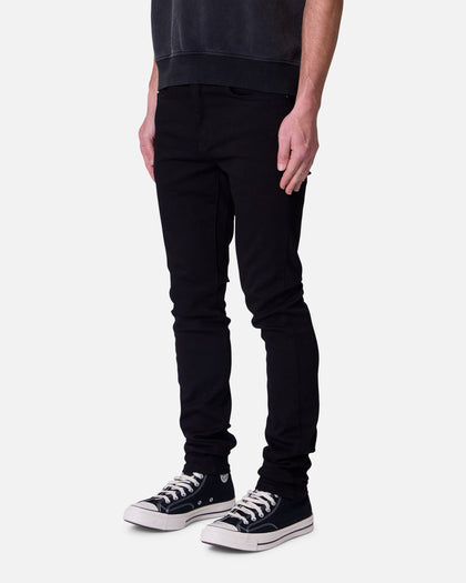 MNML Skinny Raw Jeans Rinsed Black