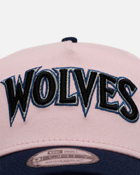 New Era Minnesota Timberwolves 'Pink Crown' 9FORTY A-Frame Snapback Pink