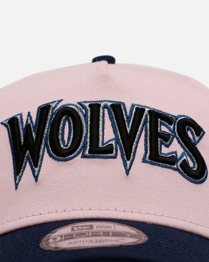 New Era Minnesota Timberwolves 'Pink Crown' 9FORTY A-Frame Snapback Pink