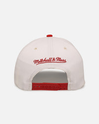 Mitchell & Ness Kansas City Chiefs 'Go Team Go' MVP Snapback Off White/Red
