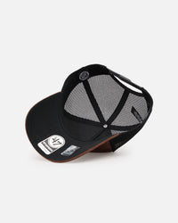 47 Brand Anaheim Ducks 'Tonal Suede' '47 Offside Trucker Snapback Chocolate