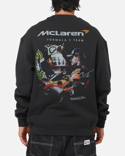 Mitchell & Ness X Mclaren Lando Norris Signature Crewneck Washed Black