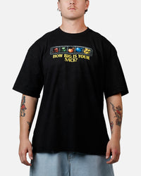 73Studio X World of Warcraft: How Big Is Your Sack T-Shirt Black Acidwash