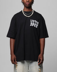 Loiter Staple Logo Drop T-Shirt Black