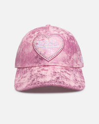 Von Dutch Heart Studded Dad Strapback Pink