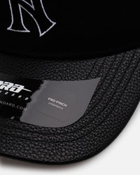 Pro Standard New York Yankees 'Black Chenille' Pro Pinch Strapback Black