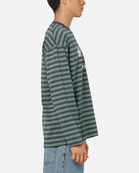 Carre Collective Stripe Long Sleeve T-Shirt Navy Stripe