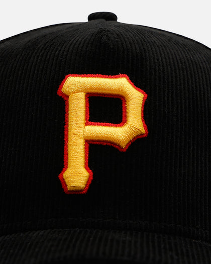 New Era Pittsburgh Pirates 'Black Cord' 9FORTY A-Frame Corduroy Snapback Black