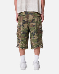 MNML Pearled Cargo Shorts Camo