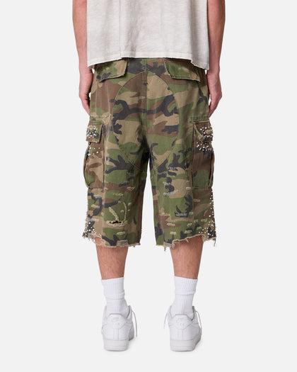 MNML Pearled Cargo Shorts Camo