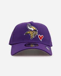 New Era Minnesota Vikings 'Team Color Hearts' 9FORTY A-Frame Snapback Official Team Color