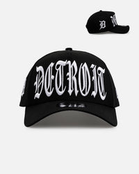 New Era Detroit Tigers 'Oversized Gothic Script Crown' 9FORTY A-Frame Snapback Black/White