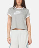 Nike Women's Sportswear Graphic Ringer T-Shirt Dark Grey Heather