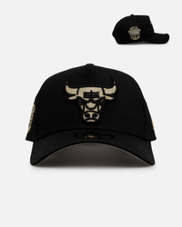 New Era Chicago Bulls 'Raised Metallic Chainstitch' 9FORTY A-Frame Snapback Black