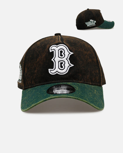 New Era Boston Red Sox 'Washed Green 2.0' 9FORTY A-Frame Snapback Black/Green