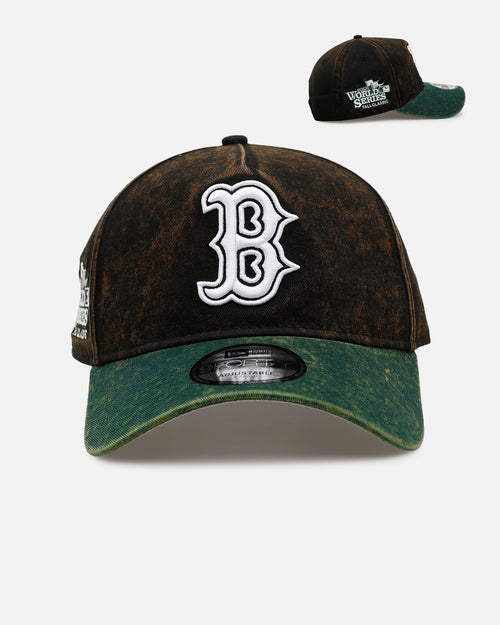New Era Boston Red Sox 'Washed Green 2.0' 9FORTY A-Frame Snapback Black/Green