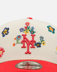 New Era New York Mets Summer Flowers 3.0 9FORTY A-Frame Snapback Pink