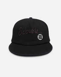 S Double Canvas Cap Black