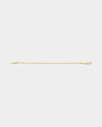 House Of Auric 10.5mm Long Cable Bracelet 18k Gold Vermeil