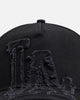 New Era Los Angeles Dodgers 'Applique Distressed' 9FORTY A-Frame Snapback Navy