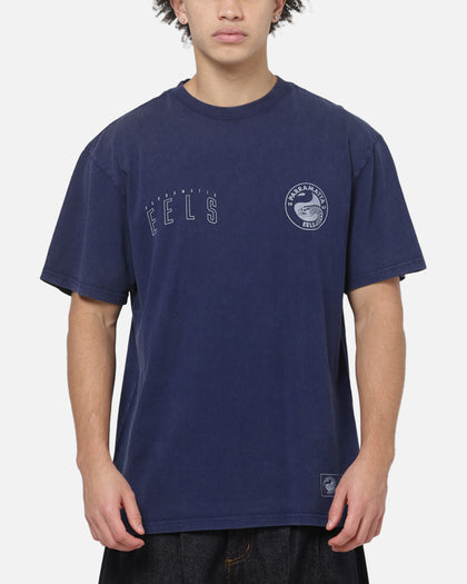 Bleacher Athletic Parramatta Eels NRL Attrition Washed T-Shirt Blue
