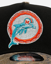 New Era Miami Dolphins 'Black Crown Realtree Visor' 9FORTY A-Frame Snapback Realtree Edge/Black