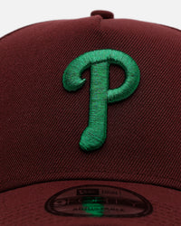 New Era Philadelphia Phillies 'Frosted Burgundy' 9FORTY A-Frame Snapback Burgundy