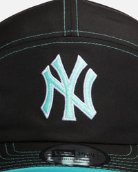 New Era New York Yankees 'Black Aqua' Camper Strapback Black/Aqua