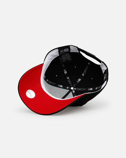 New Era Los Angeles Dodgers 'Easy Black And Scarlet' 9FORTY A-Frame Snapback Black/Scarlet