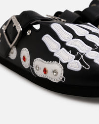 Octavious Marks Onyx Leather Clogs Black
