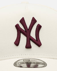 New Era New York Yankees 'Too Clean 2.0' 9FORTY A-Frame Snapback Chrome/Maroon