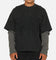 Saint Morta Crested Wing Long Sleeve Layered T-Shirt Vintage Black