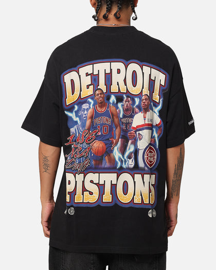 Mitchell & Ness Detroit Pistons Dennis Rodman Rookie Season T-Shirt Faded Black