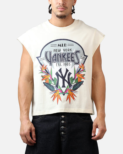 Pro Standard New York Yankees Paradise Muscle T-Shirt Eggshell