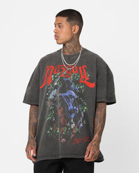 73Studio X The Lord Of The Rings Nazgul Heavyweight Vintage T-Shirt Black Wash