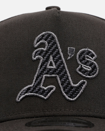 New Era Oakland Athletics 'Carbon Weave' 9FORTY A-Frame Snapback Black